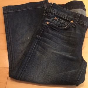 7 for all mankind cropped dojo jeans